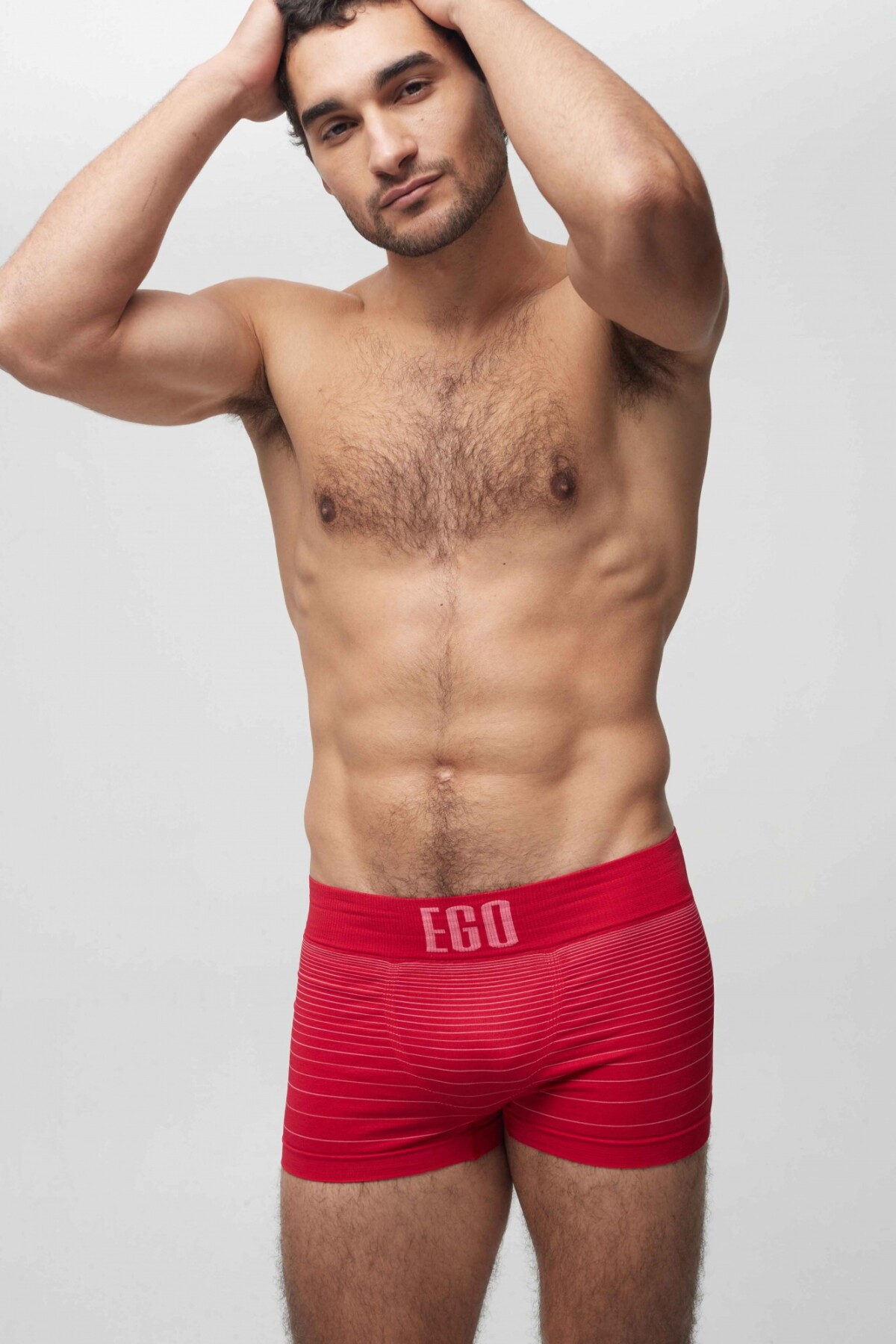Boxer EGO Elastico Ancho Rojo Hibisco