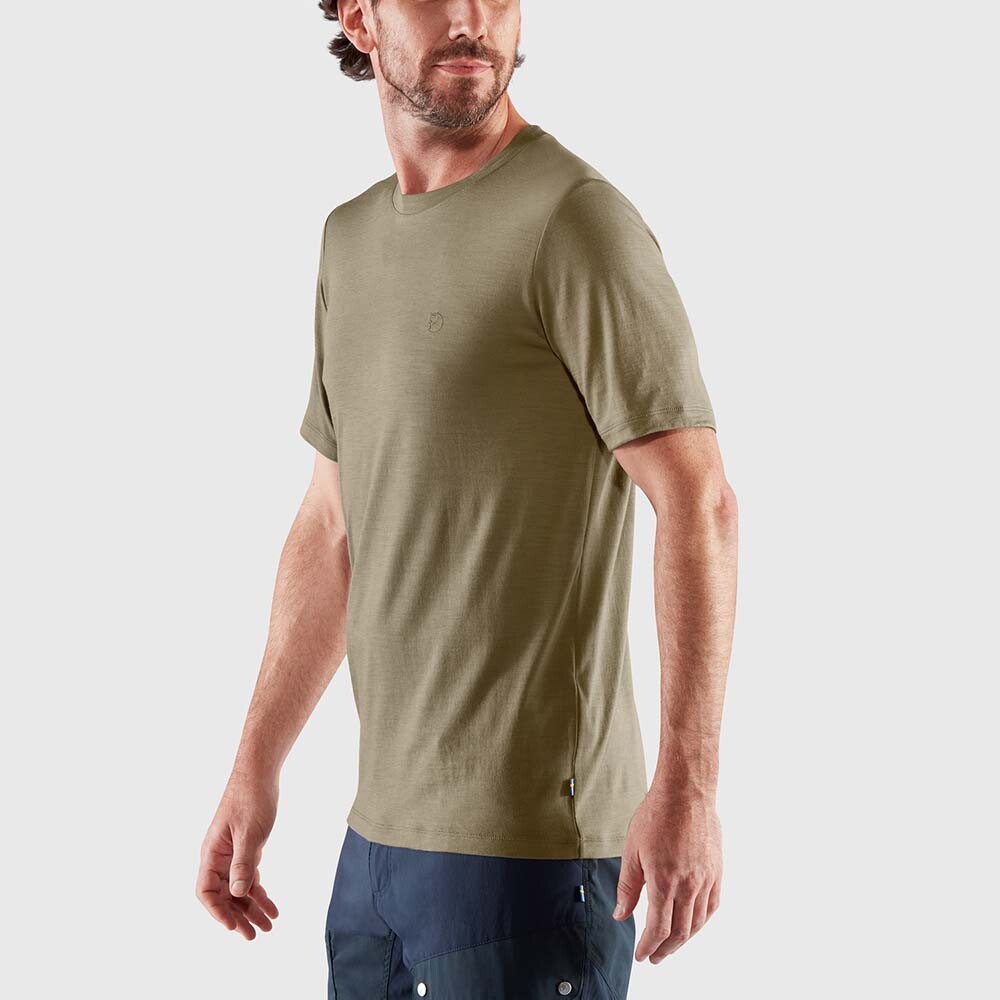 Polo Fjallraven Abisko Wool Hombre Black