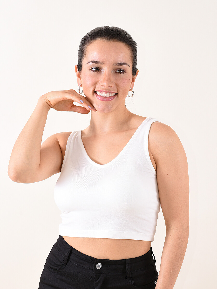 MUSCULOSA BASICA TORONTO - BLANCO 