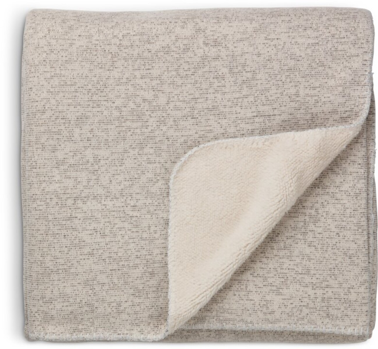 Manta throw GEDEBLAD 130x180 chenille gris/blanco 