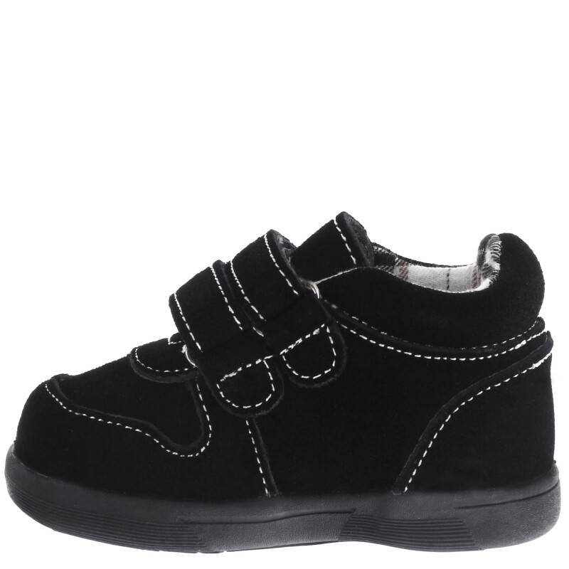 Zapato de Niño Croco Kids TEO con doble velcro Negro