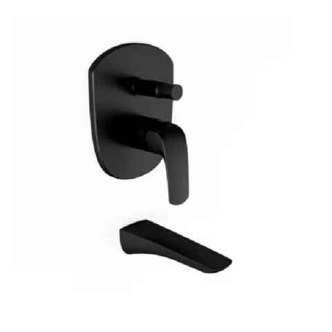 Grifería de ducha Monocomando de embutir Epuyen Negro Mate Grifería De Ducha Monocomando De Embutir Epuyen Negro Mate