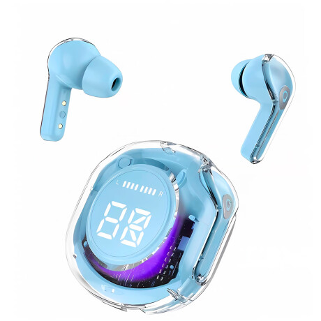 Auriculares Inalambricos UltraPods Pro TQ-6319 RGB Azul Auriculares Inalambricos UltraPods Pro TQ-6319 RGB Azul