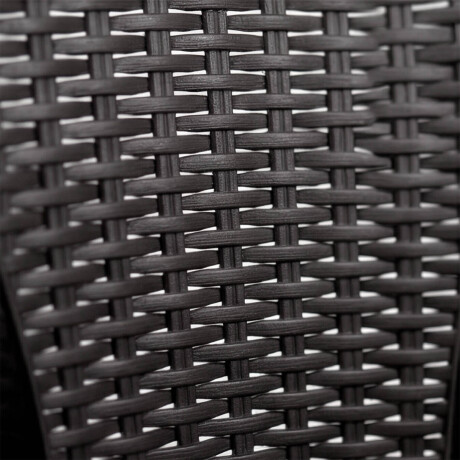 Silla Jardín Rambo Rattan Apoyabrazos Apilable Exterior Marron