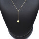Cadena en oro 18k con dije corazon. Largo 40 cm Cadena en oro 18k con dije corazon. Largo 40 cm