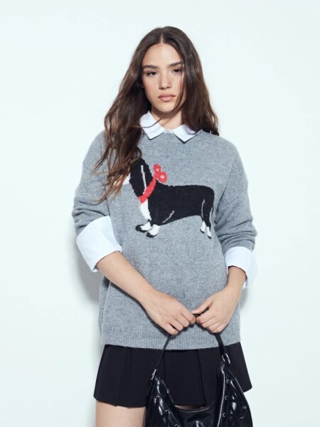 BUZO P.CAKE STEF PERRITO GRIS