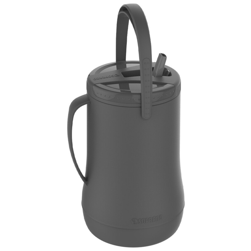 Termo botellón Soprano Grantermo 2,5 litros con pico retráctil Gris
