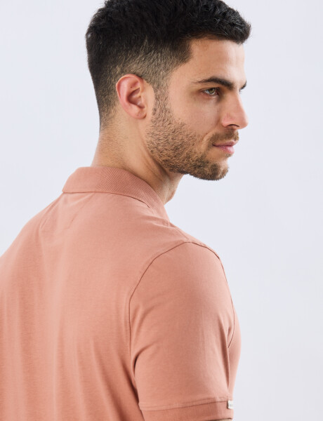 REMERA POLO LISA JERSEY Ladrillo