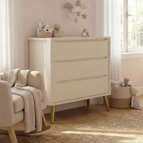 Comoda 3 cajones Infantil Theo Gris