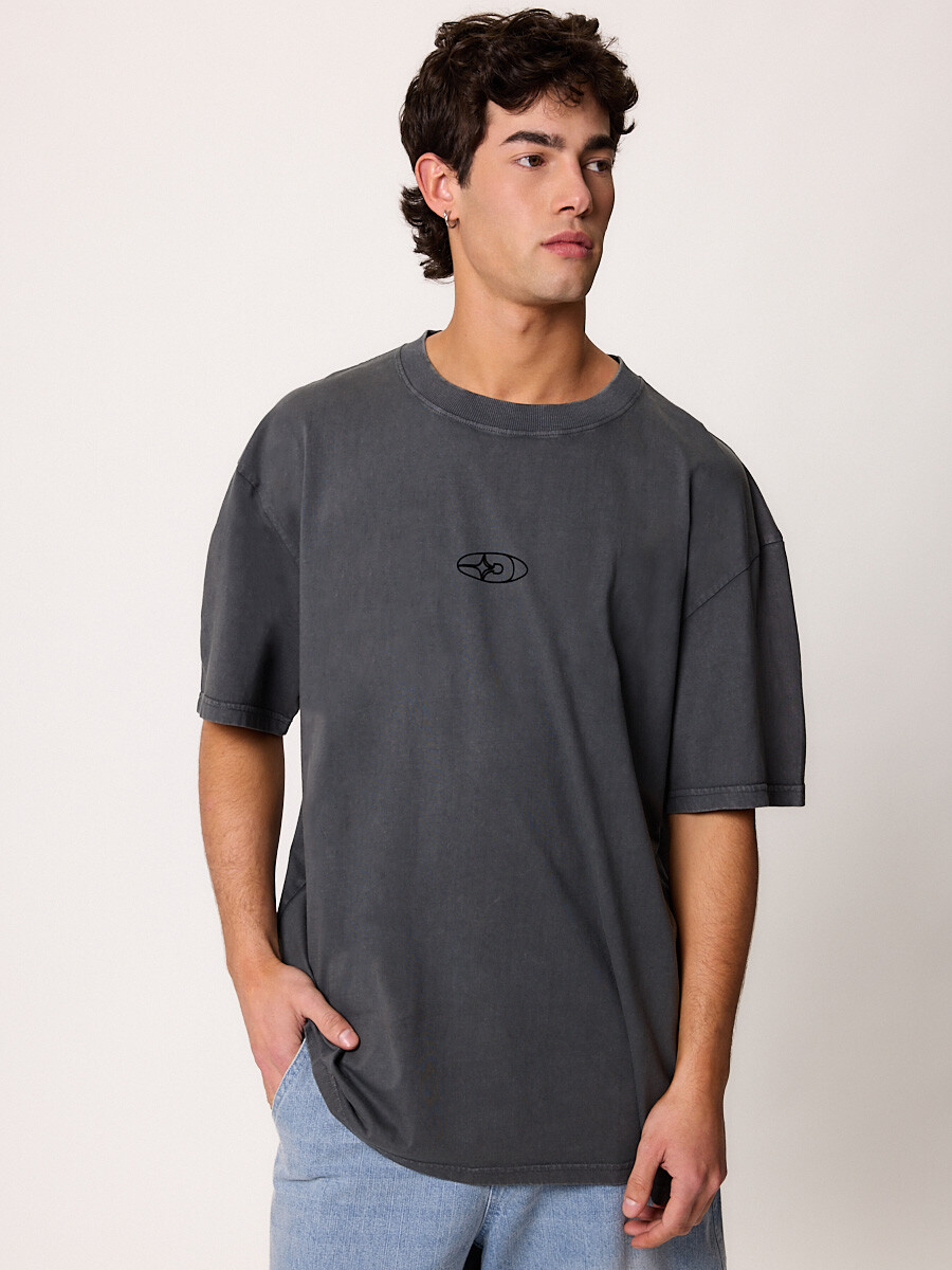 T-SHIRT M/C RODERY DIXIE Gris Oscuro