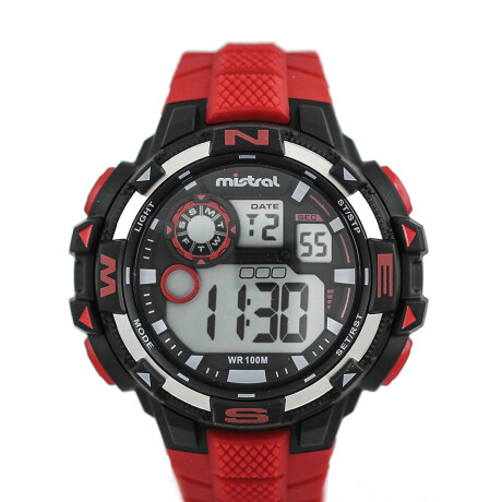 Reloj Mistral Deportivo Silicona Rojo 0