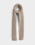 Bufandas Romántico Bufanda Jacquard Con Flecos - Marron Camel