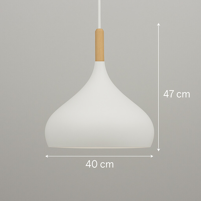 Lampara Colgate de Techo Panamá Estilo Moderno Blanco