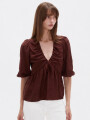 Blusa Melvar Marron