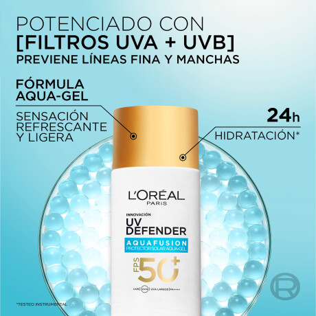 Protector Solar L'Oréal UVDefender Aquafusion HZ FPS50 50ml Protector Solar L'Oréal UVDefender Aquafusion HZ FPS50 50ml