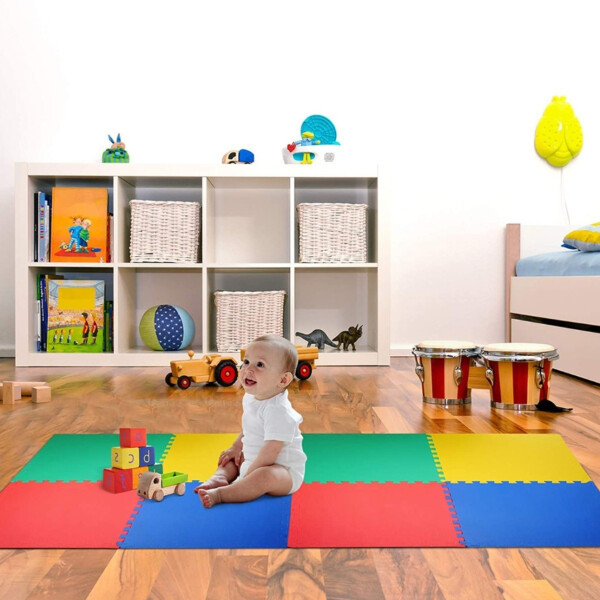 Piso Tatami X8 Unidades Encastrable Colores Goma Eva Niños ® Piso Tatami X8 Unidades Encastrable Colores Goma Eva Niños ®
