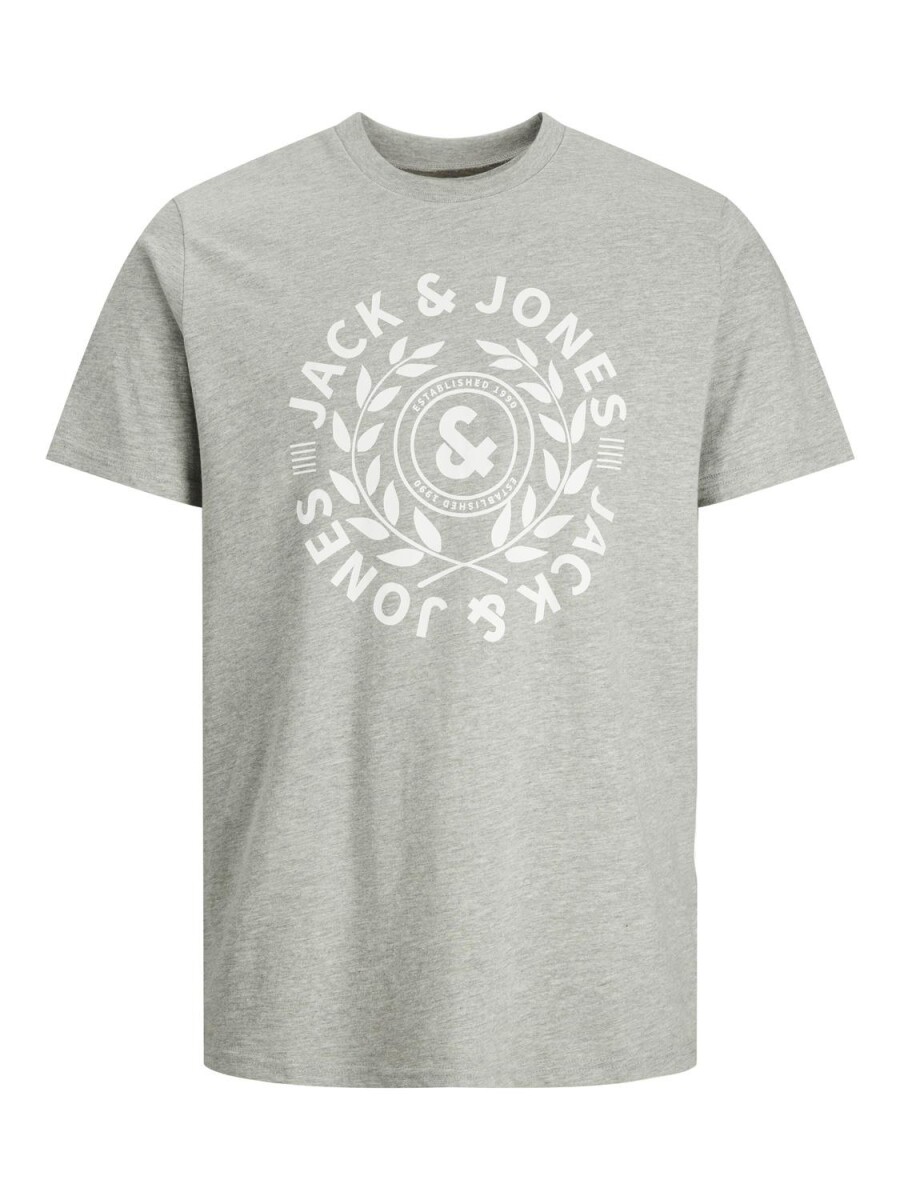 Polera James Estampada - Light Grey Melange 