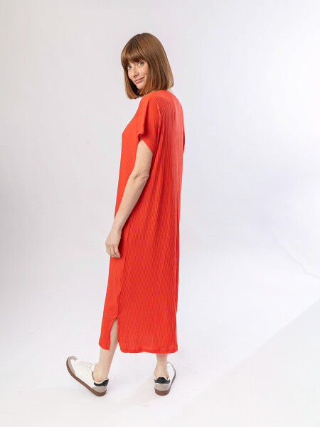 VESTIDO BELFO ROJO OSCURO