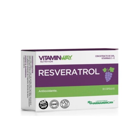 ¡OFERTA POR VENCIMIENTO! Resveratrol (Extracto de Uva) 30 caps Vitaminway ¡OFERTA POR VENCIMIENTO! Resveratrol (Extracto de Uva) 30 caps Vitaminway
