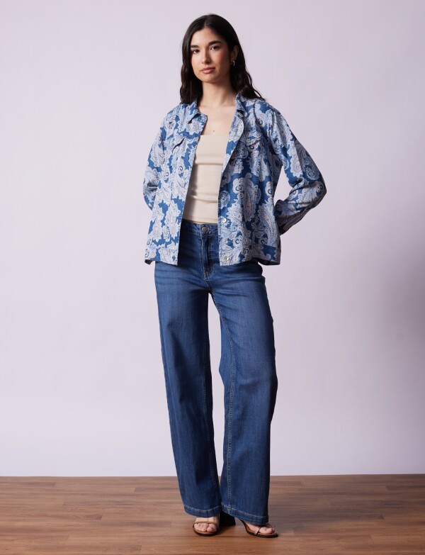 Camperita Tencel Arabescos AZUL/MULTI