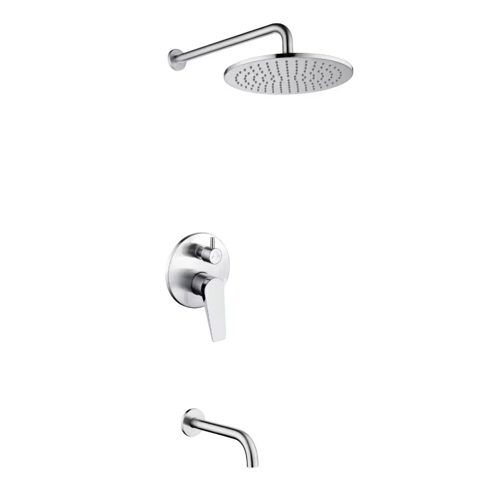 Griferia de ducha Monocomando embutida con Transferencia Chronos Cromado Griferia De Ducha Monocomando Embutida Con Transferencia Chronos Cromado