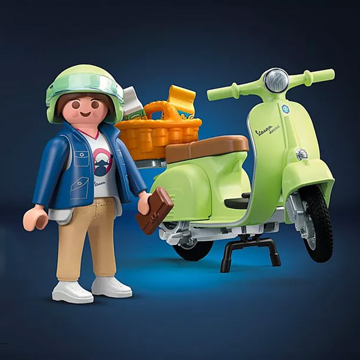 1969 Vespa 150 Sprint Veloce (VLB1T) Verde Playmobil 20 Piezas 