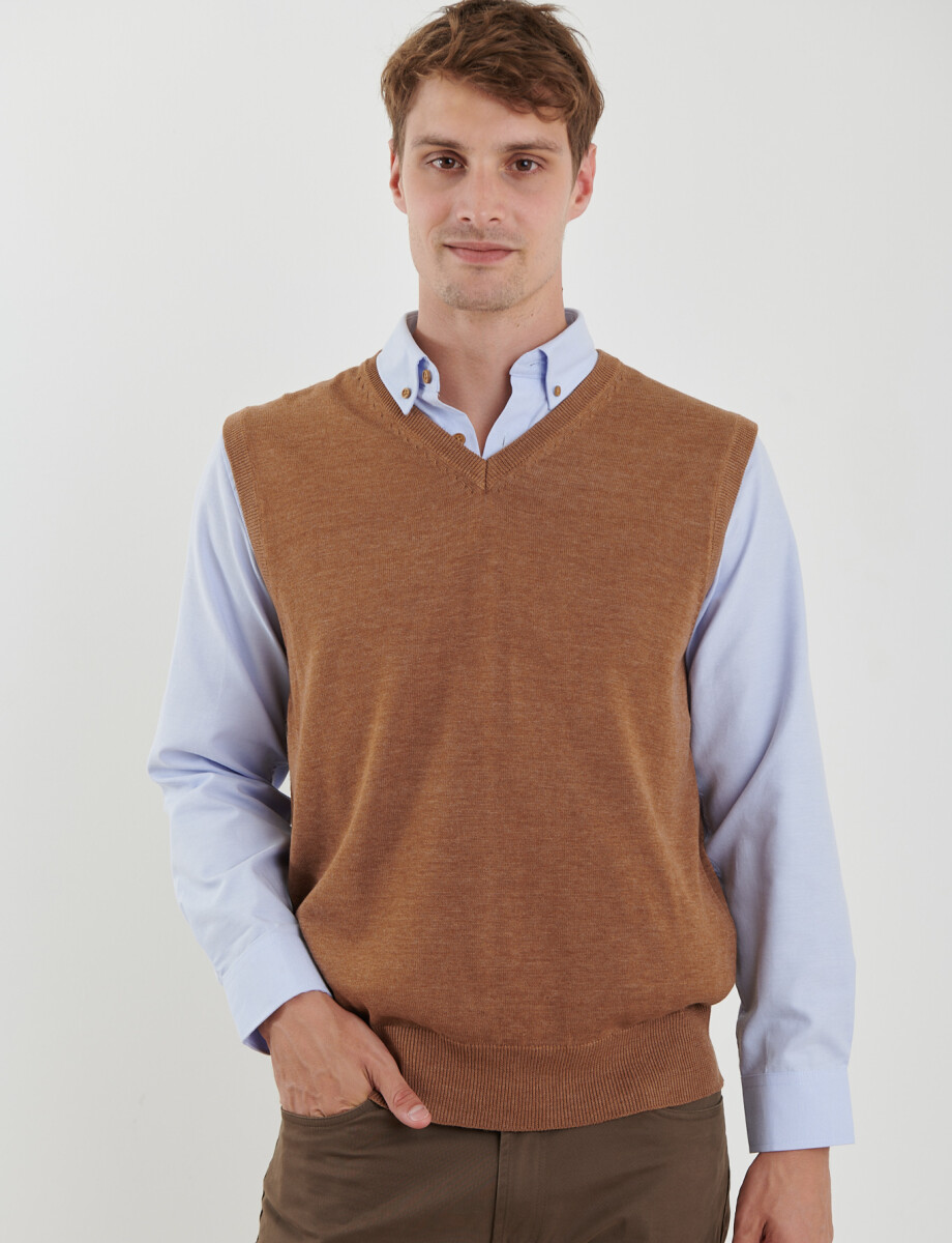 470885 CHALECO HARRINGTON LABEL Camel