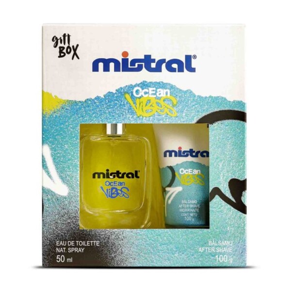 Pack Mistral Ocean Vibes Perfume EDT 50ml + Bálsamo After Shave 100ml Pack Mistral Ocean Vibes Perfume EDT 50ml + Bálsamo After Shave 100ml