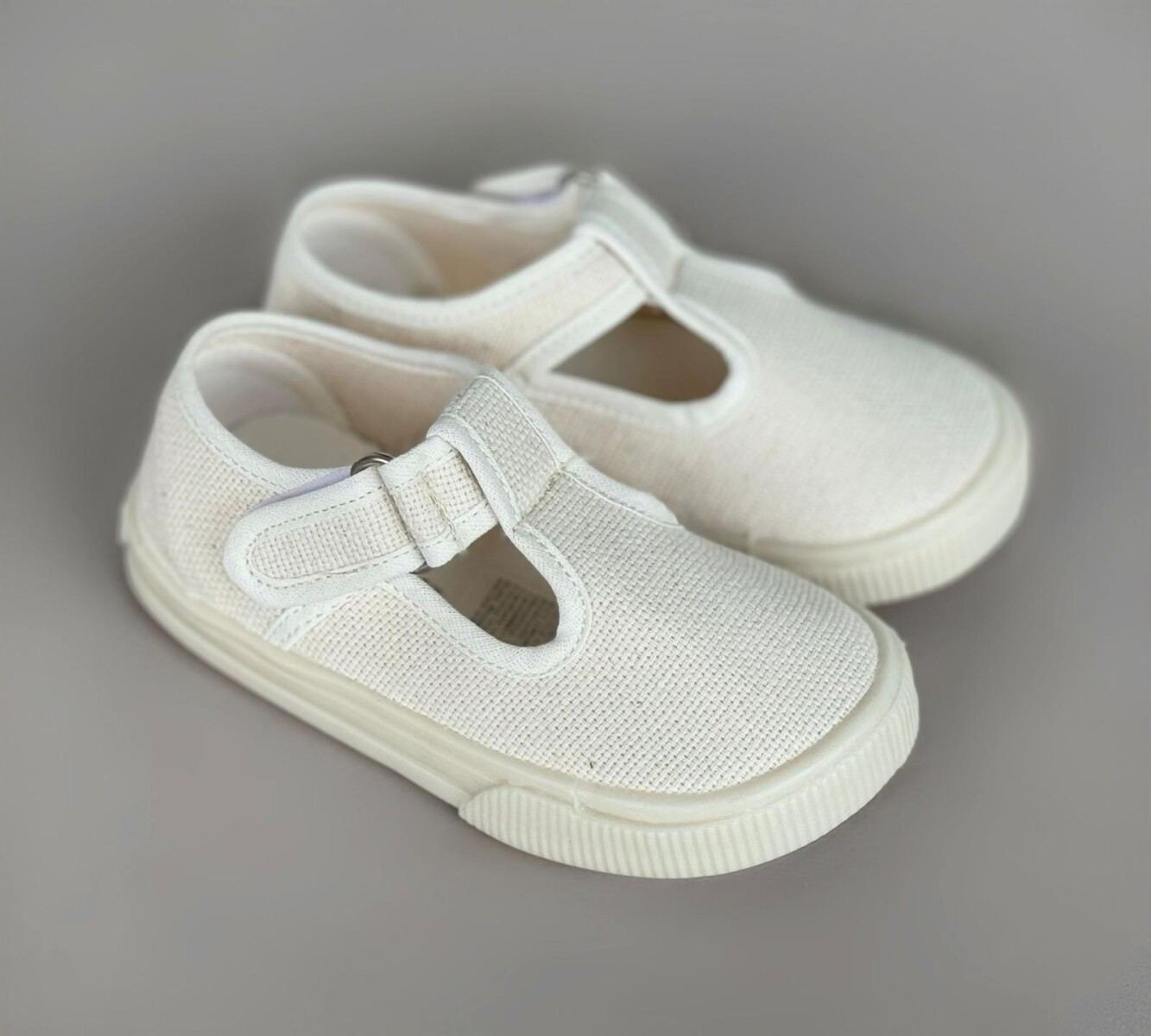 Guillermina De Lona Canvas Toddler Lisas Del 22 Al 26 - Crudo 