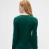 V-LS OPP WAFFLE TEE EVERGREEN GLAMOUR