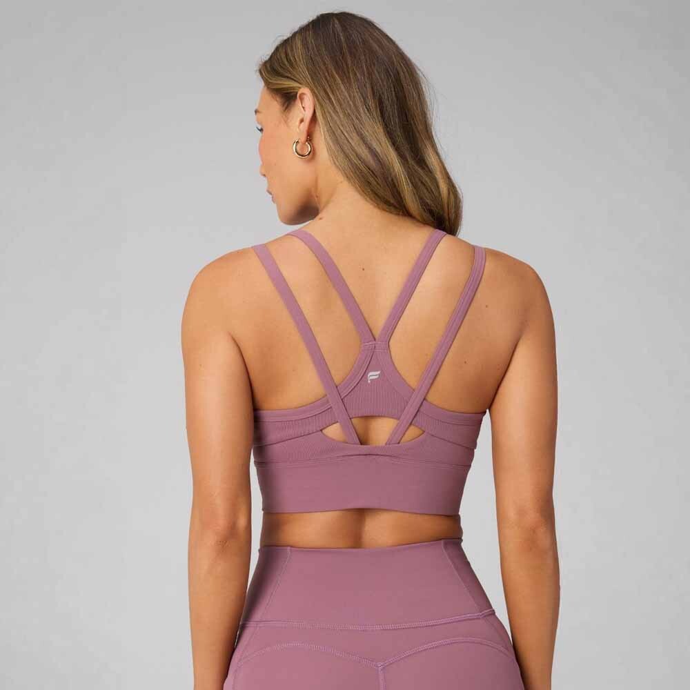 Top Principal Longline Medium Impact Sports Bra Mujer Mushroom Mauve