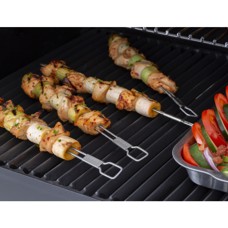 Pinchos para brochettes en acero inoxidable x4 Pinchos para brochettes en acero inoxidable x4