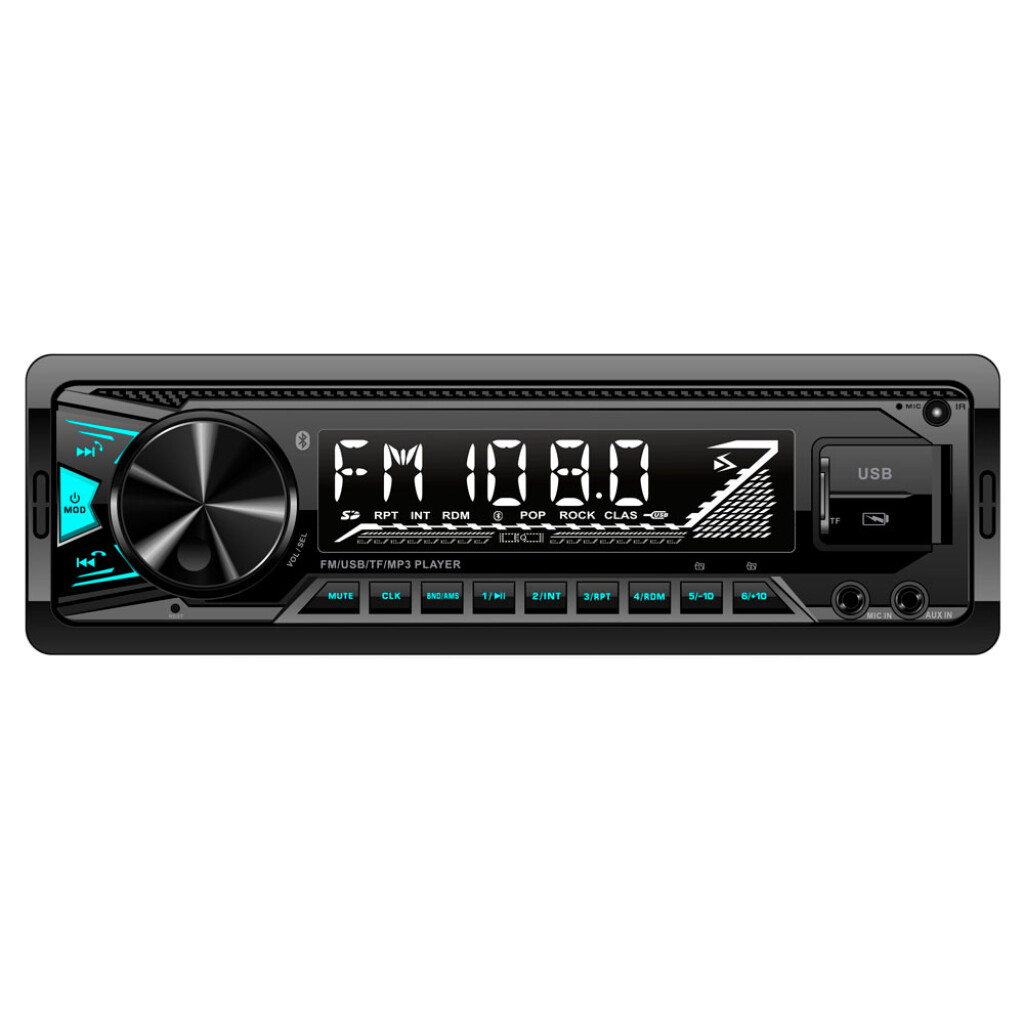 RADIO - RADIO AM FM 2 USB BT C/FRENTE DISPLAY AZUL -