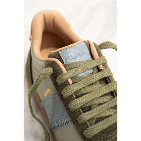 Zapatilla Cuero Combinada Safari