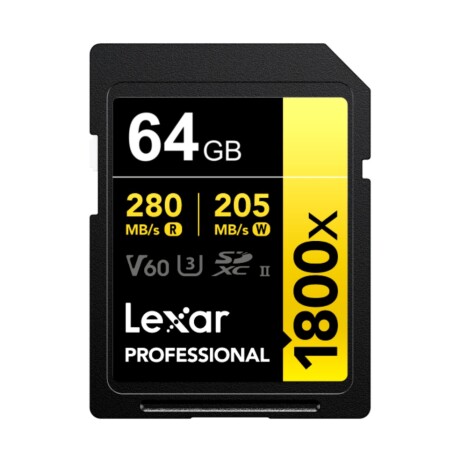 Memoria Sdxc Lexar Pro 1800X 64GB Uhs-ii Gold Series 001