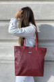 Bolso Sur Bordeaux Esterillado