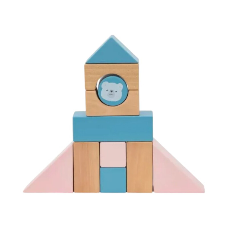 Vagón de arrastre con bloques en madera Polar B Vagón de arrastre con bloques en madera Polar B