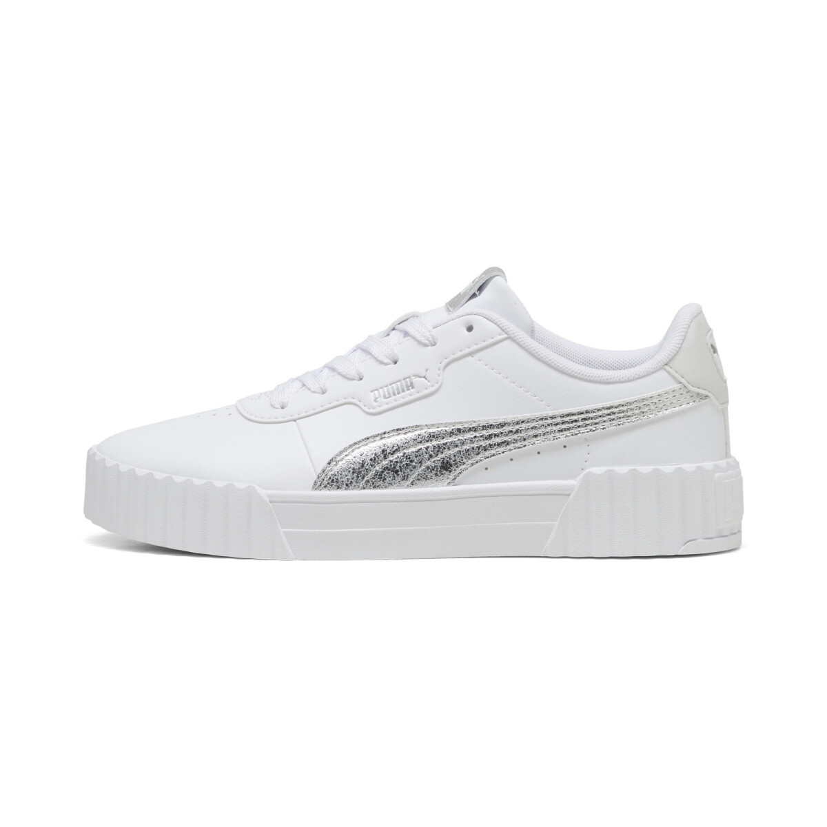 Championes PUMA Carina 3.0 Metal.Whisper Mujer 404511 01 - Blanco-plata 