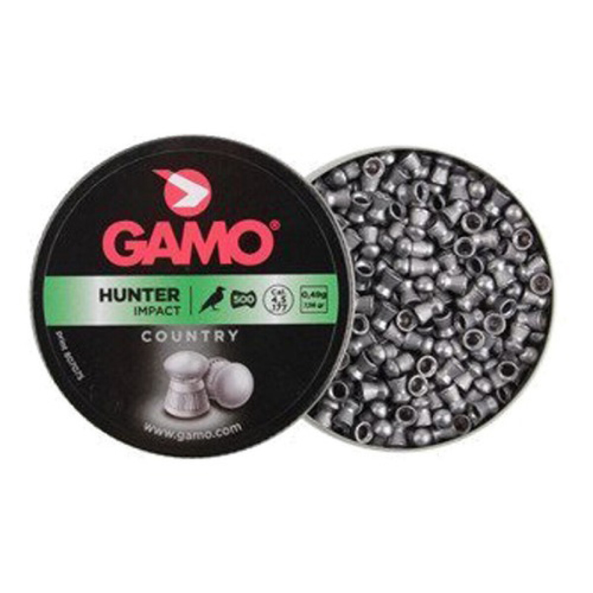 Chumbo gamo hunter cal 4.5 x 250 c/metal 