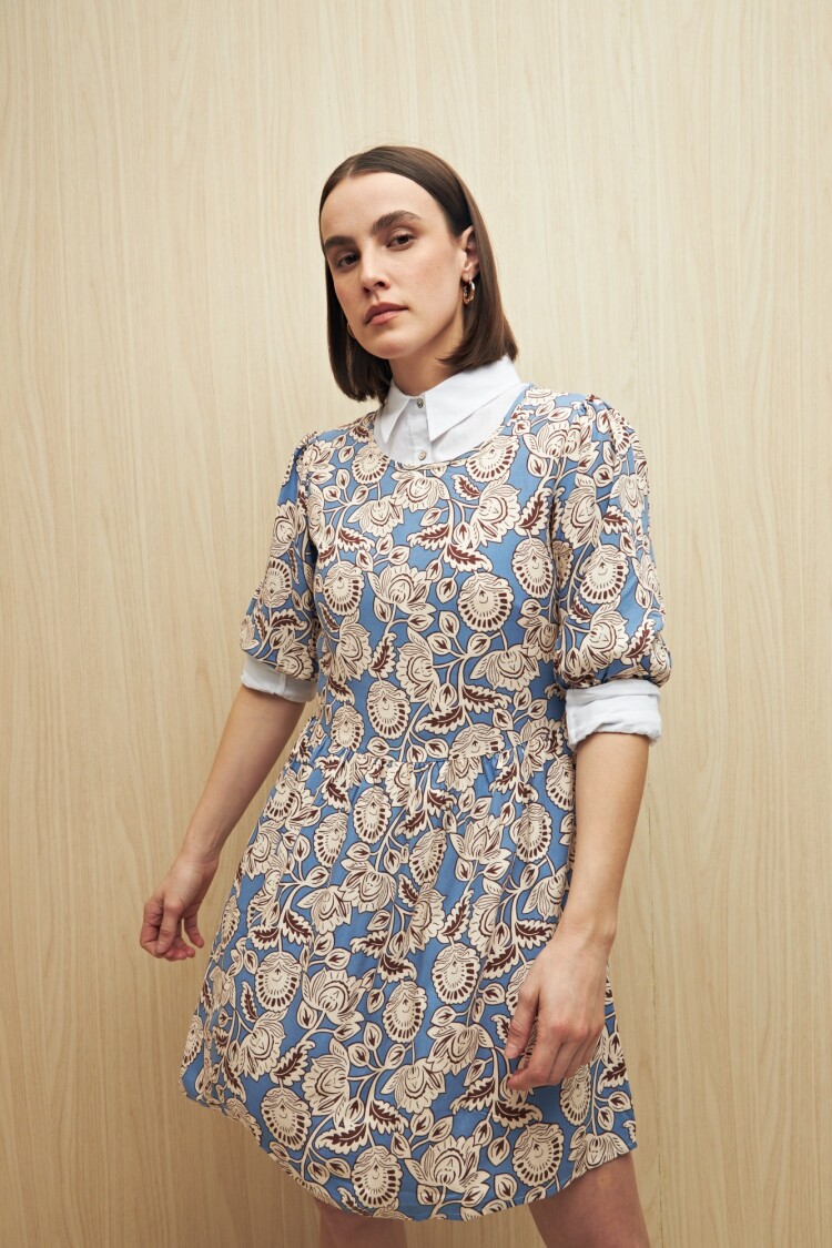 VESTIDO ARENAL Celeste Cielo