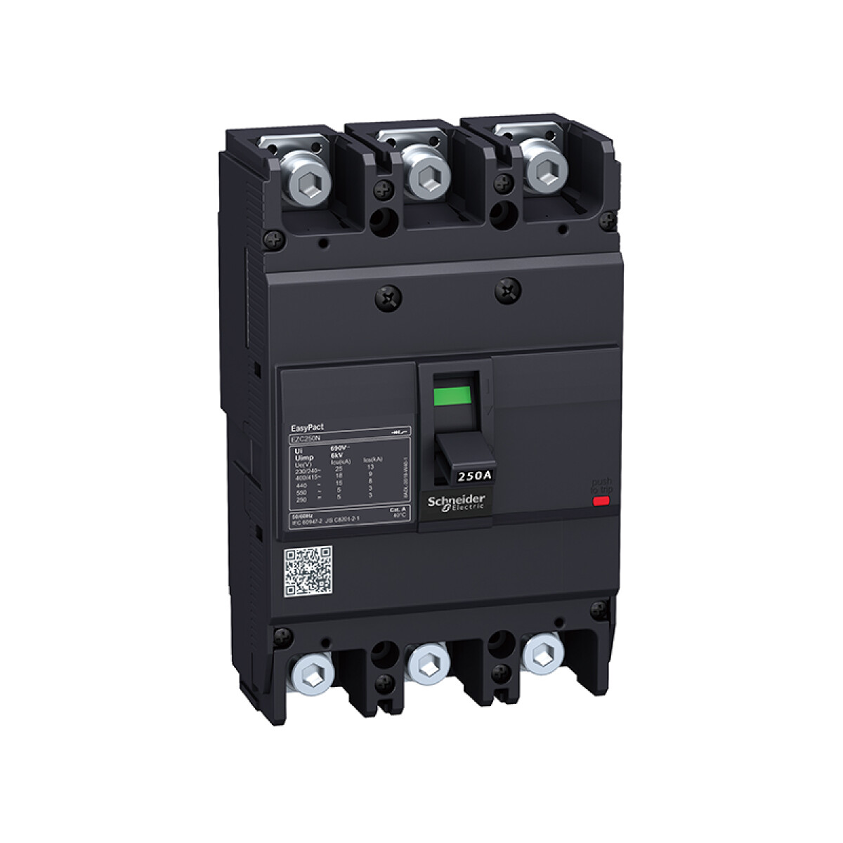 Llave térmica caja moldeada EasyPact EZC 3P 225A - MG3778 