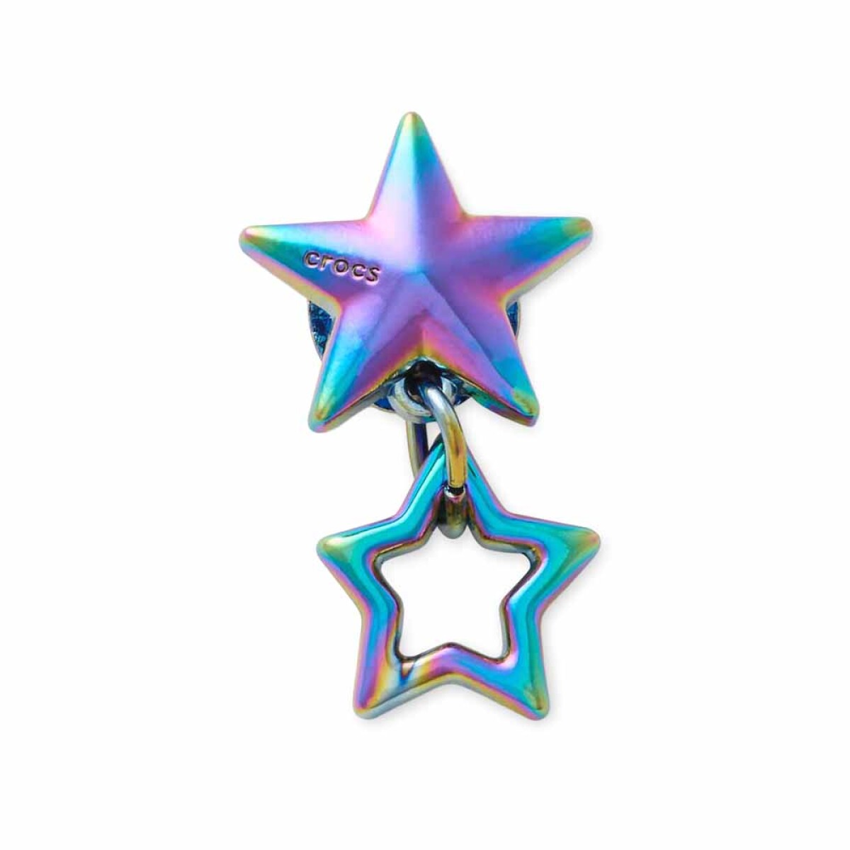 Jibbitz Iridescent Double Star 