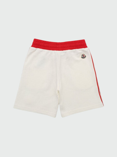 Moncler Kids- Bermuda deportivo Blanco