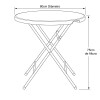 JGO DE MESA RED C/SILLA BLANCA P/JARDIN 5PZAS Unica