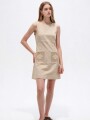 Vestido Noral Beige Claro