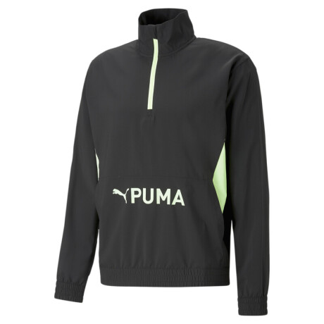 Puma Fit Herit.Woven 1/2 Zip 52310651 Negro/verde