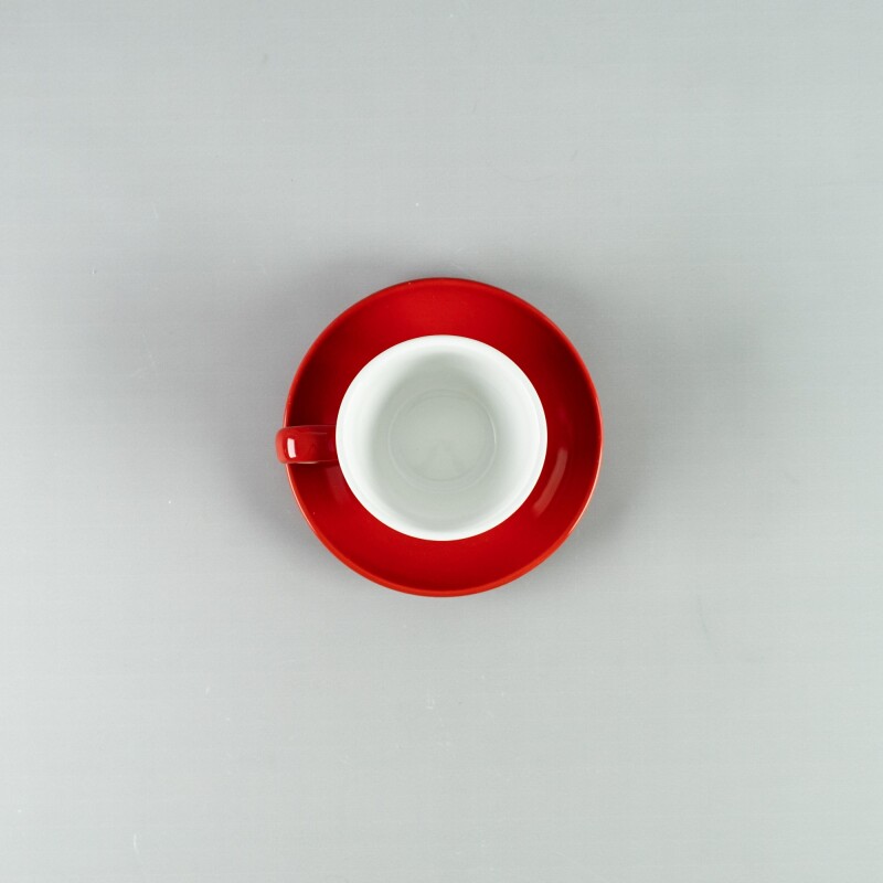 Taza Te 160ml c/ Plato 14cm Rojo Choosing Taza Te 160ml c/ Plato 14cm Rojo Choosing