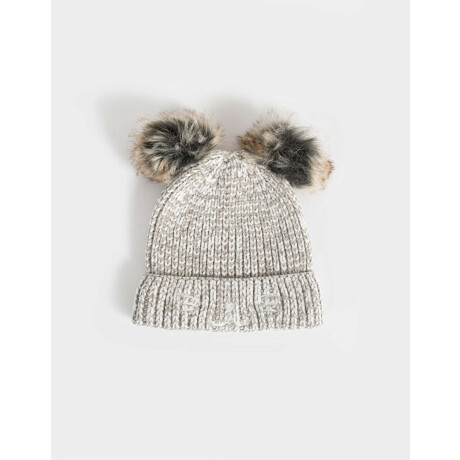 Gorro Infantil De Gatito Marron Beige