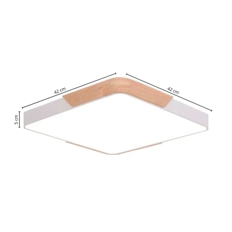 Plafon led nordico cuadrado Plafon led nordico cuadrado