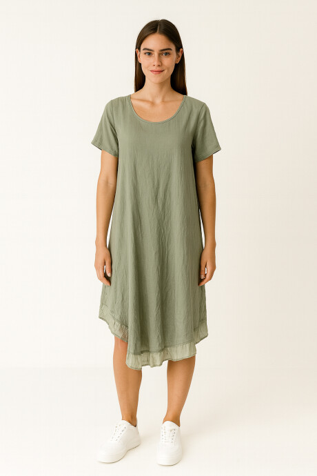 Vestido Belet Verde Azulado